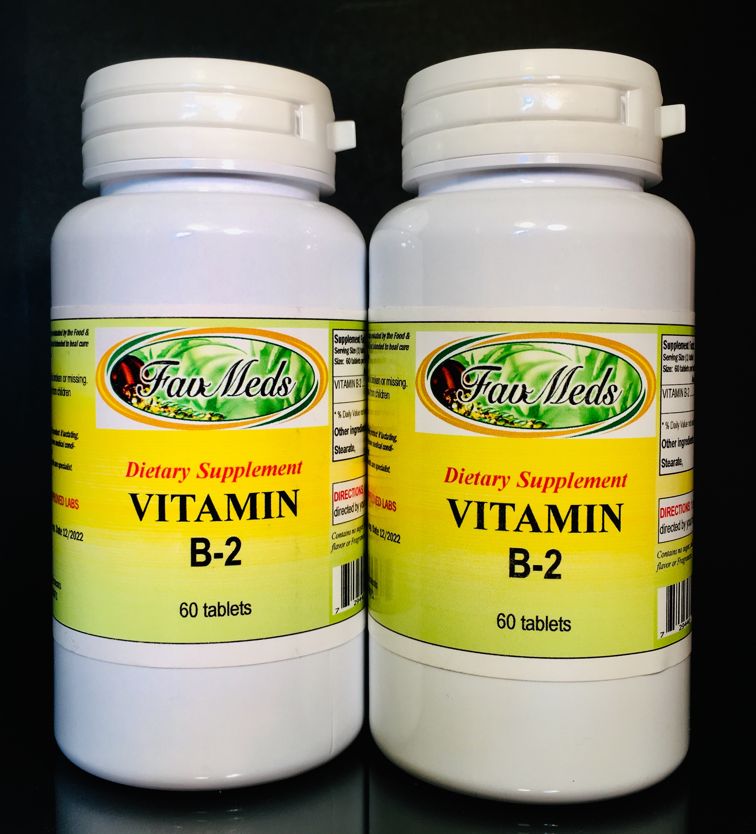 Vitamin B2 - 120 (2x60) Tabs